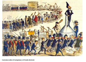 Caricatura "El fraude electoral"